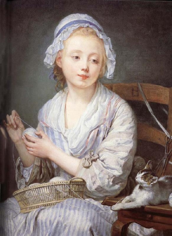 Jean-Baptiste Greuze The wool Winder Spain oil painting art